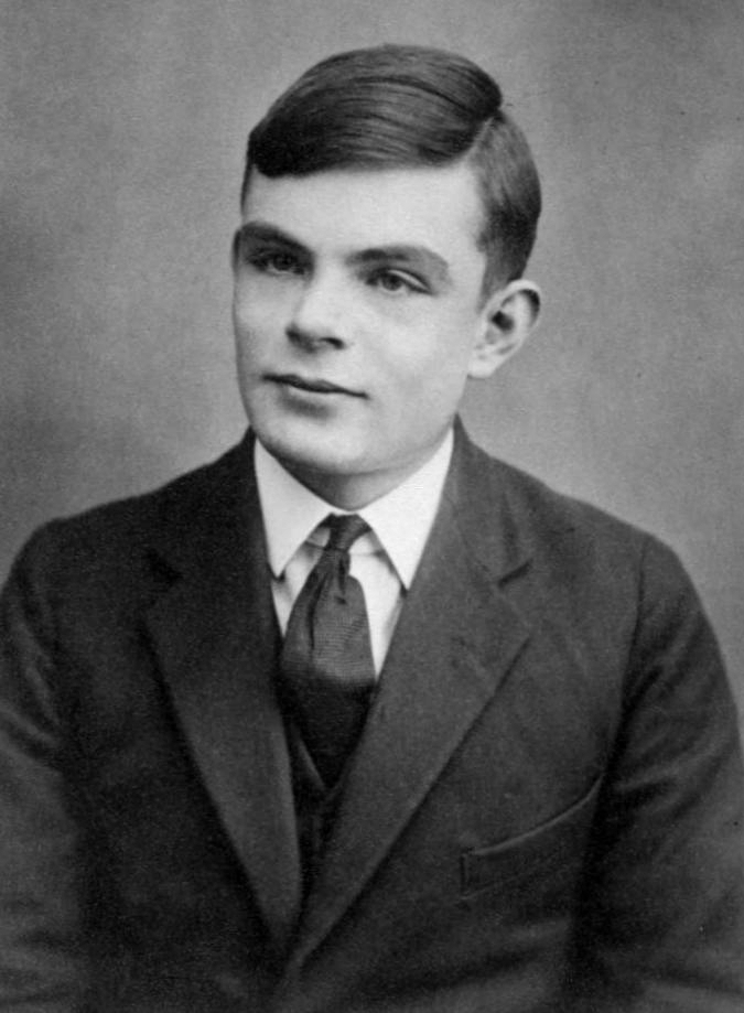 Passport photograph of Alan Turing at sixteen